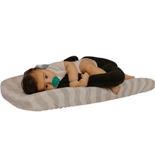 Load image into Gallery viewer, * AVOID FLAT HEAD SYNDROME. Using the Fetal Position Assistant may help prevent positional plagiocephaly because this device gives you 2 sides (left and right) to keep your baby on his sides when awake safely and comfortably. This is not a Newborn Head Shaping Baby Pillow.
